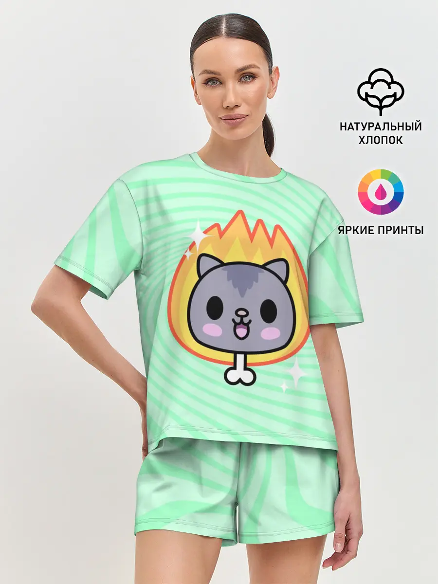Женская пижама с шортами / Toca Boca Cat