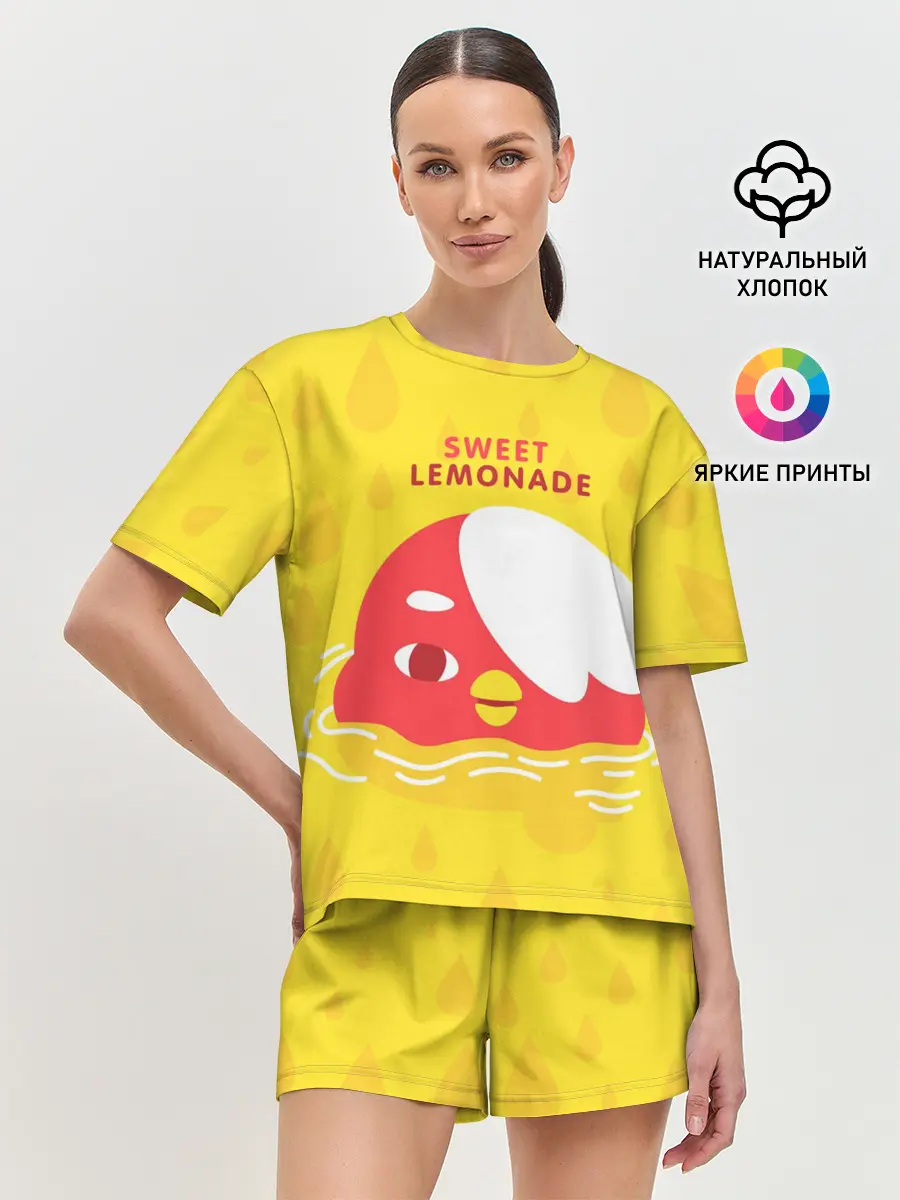 Женская пижама с шортами / Sweet lemonade
