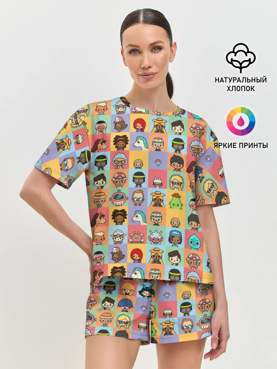 Женская пижама с шортами / Toca Life Worl
