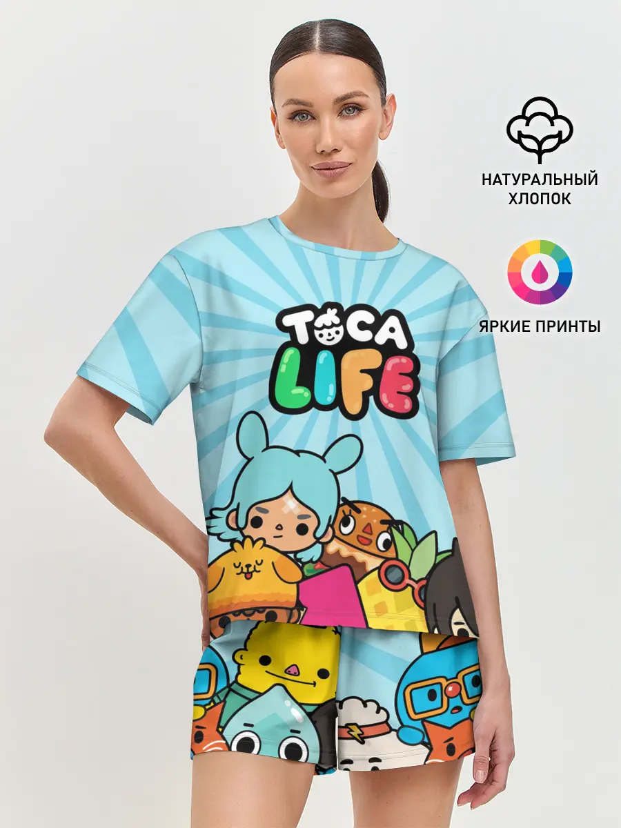 Женская пижама с шортами / Toca boca life