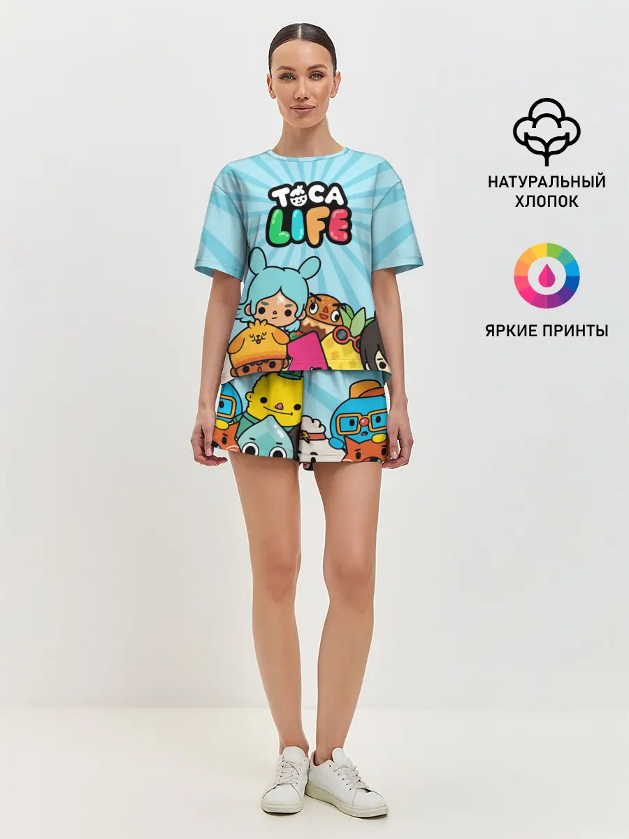 Женская пижама с шортами / Toca boca life