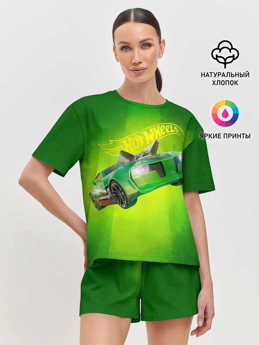 Женская пижама с шортами / Hot Wheels. Хот Вилс