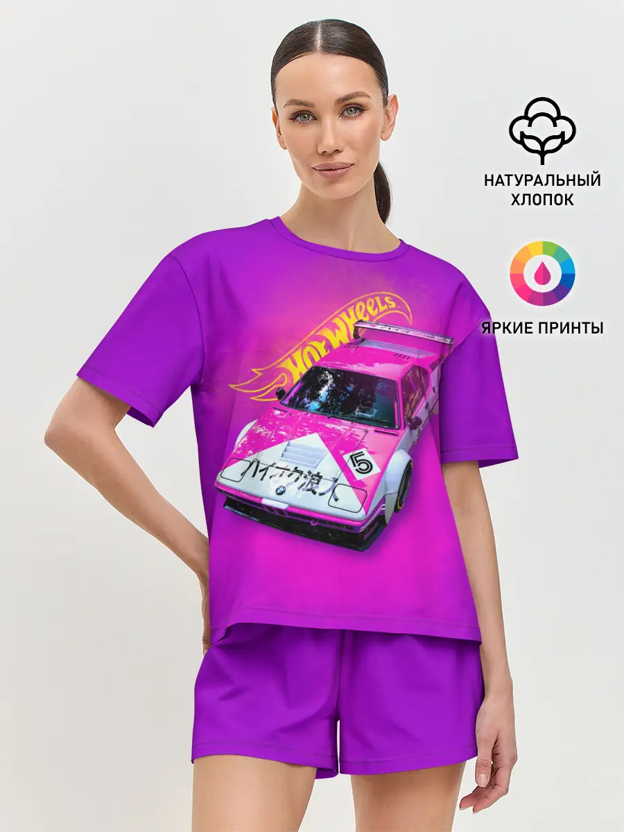 Женская пижама с шортами / Hot Wheels. Хот Вилс