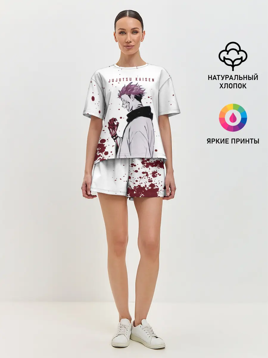 Женская пижама с шортами / Ryomen Sukuna Jujutsu Kaisen