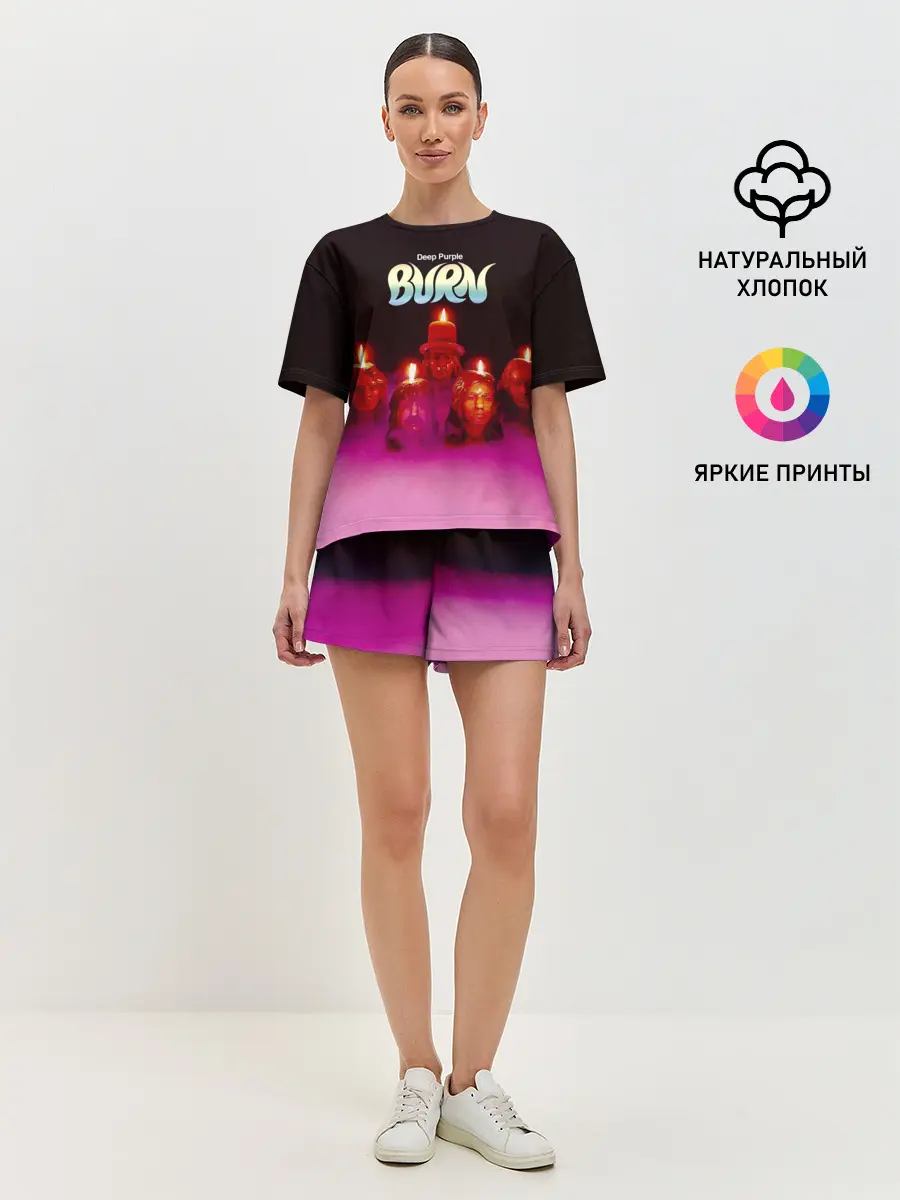 Женская пижама с шортами / Deep Purple - Burn