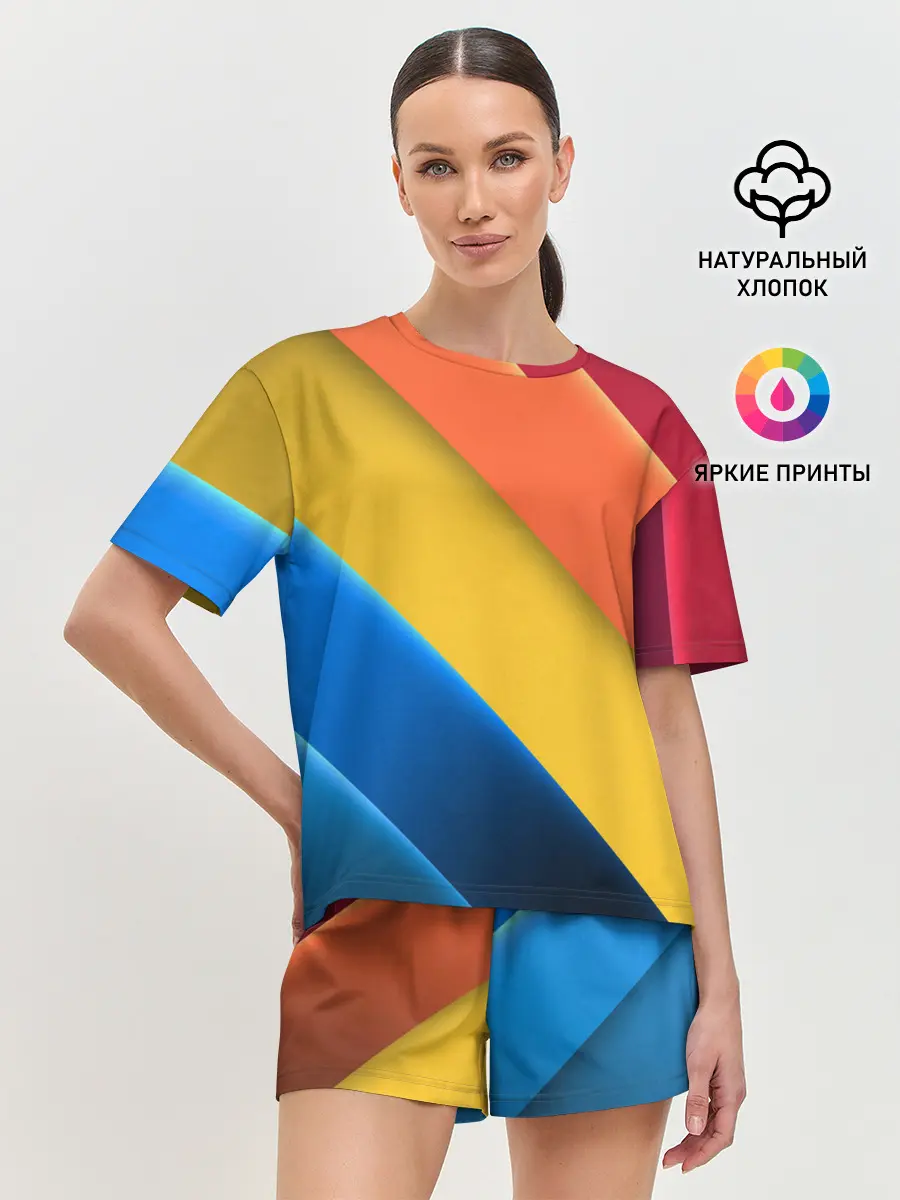 Женская пижама с шортами / Полутона и оттенки