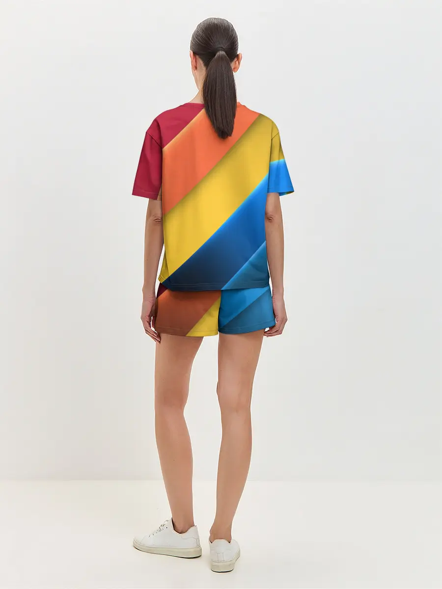 Женская пижама с шортами / Полутона и оттенки