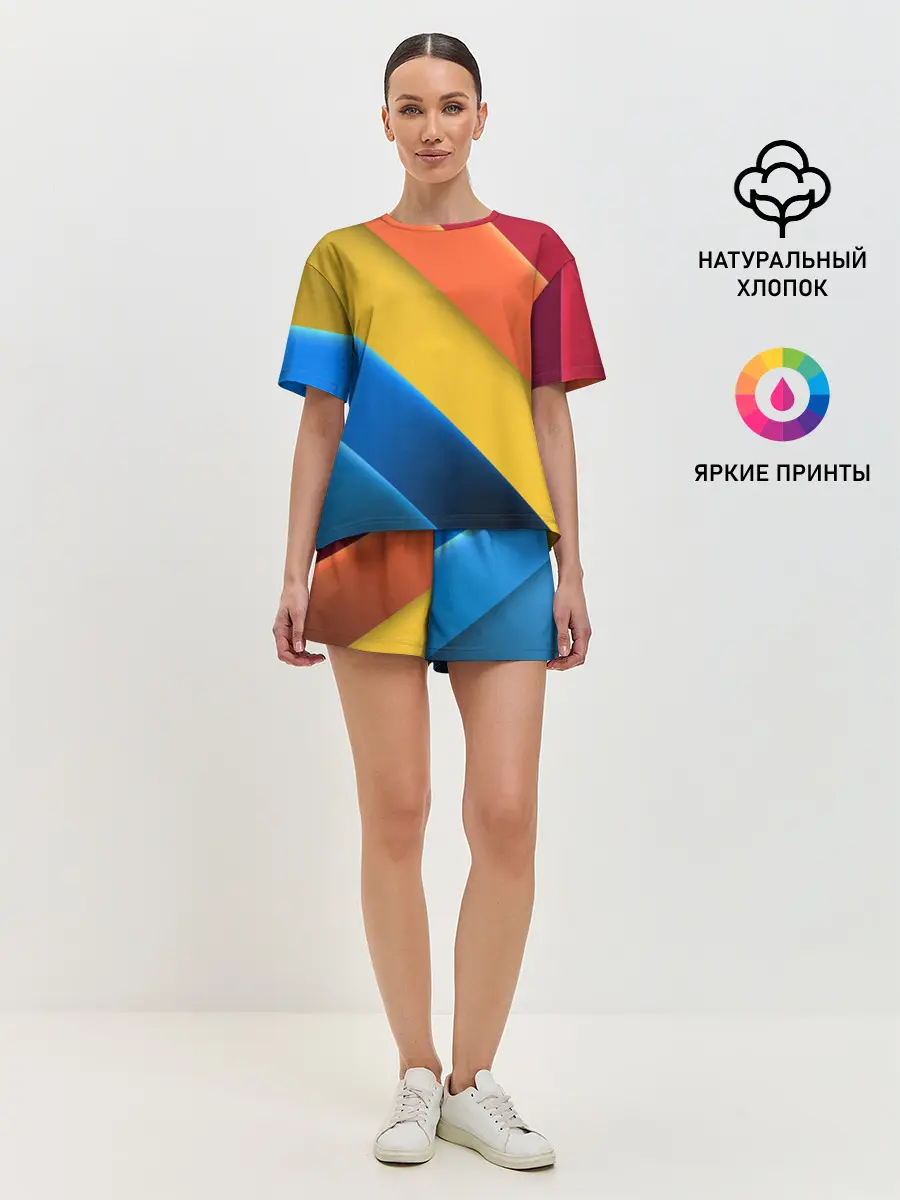 Женская пижама с шортами / Полутона и оттенки