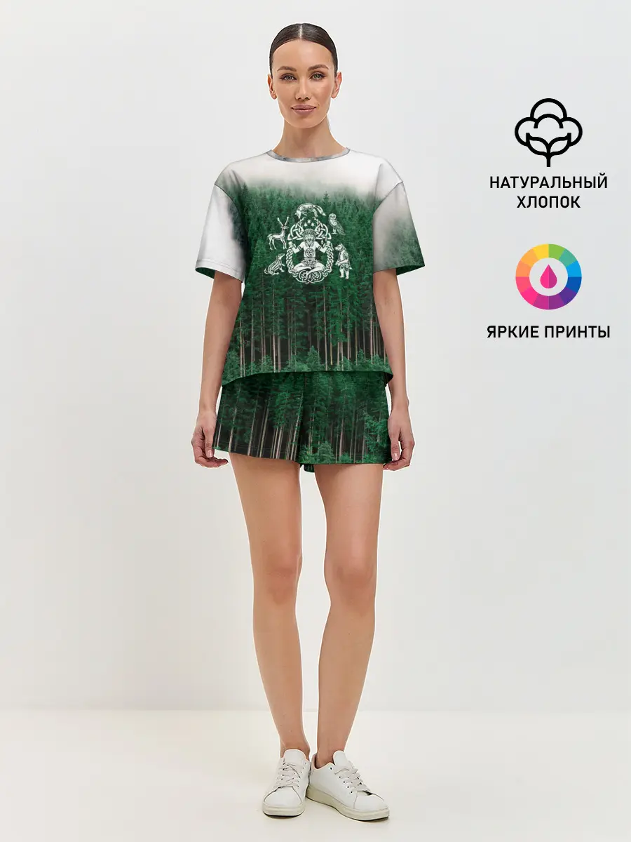 Женская пижама с шортами / ВАНАХЕЙМ | РУНЫ | RUNES