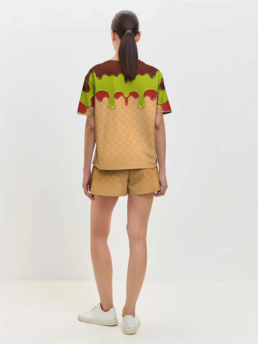 Женская пижама с шортами / Мороженое | Ice Scream