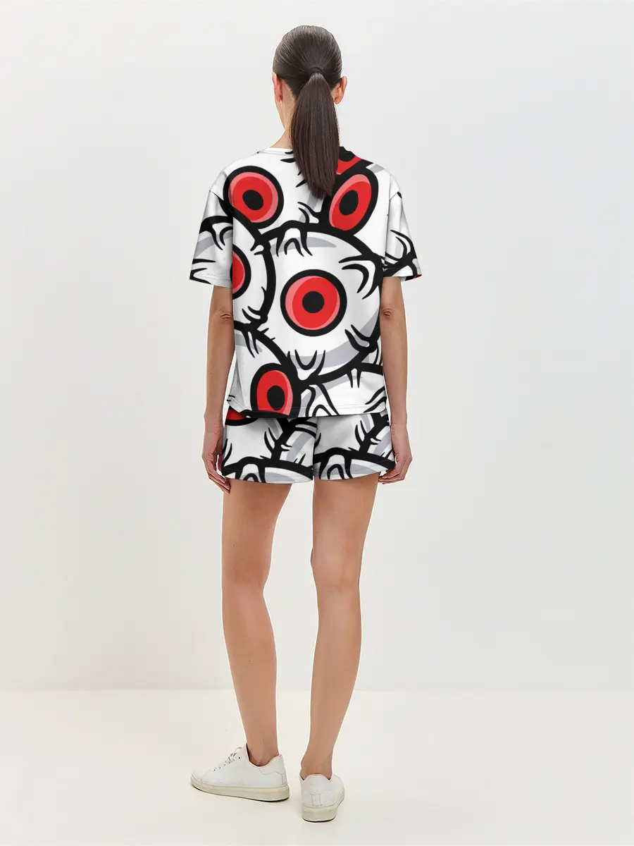 Женская пижама с шортами / ГЛАЗА ЗЛОДЕЯ | RED EYES