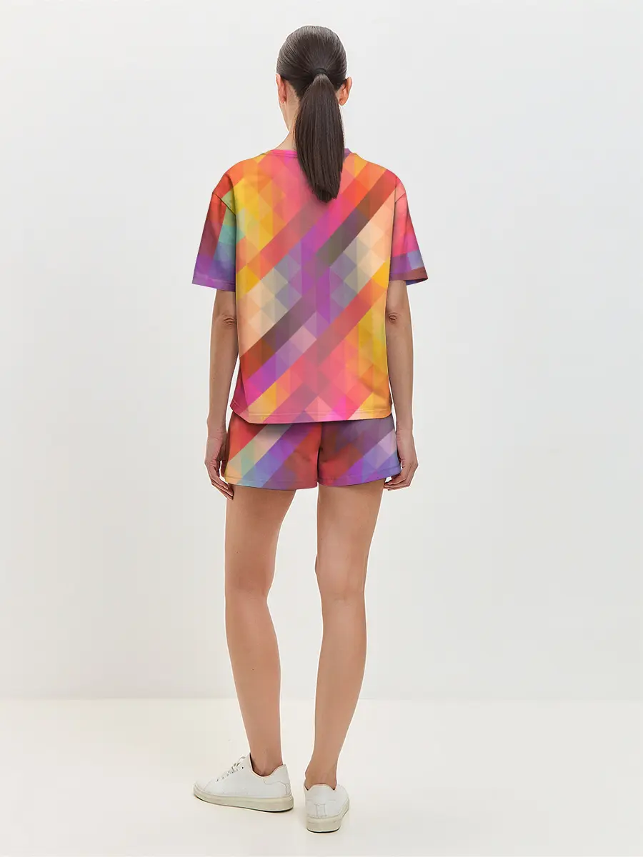 Женская пижама с шортами / vivid gradient