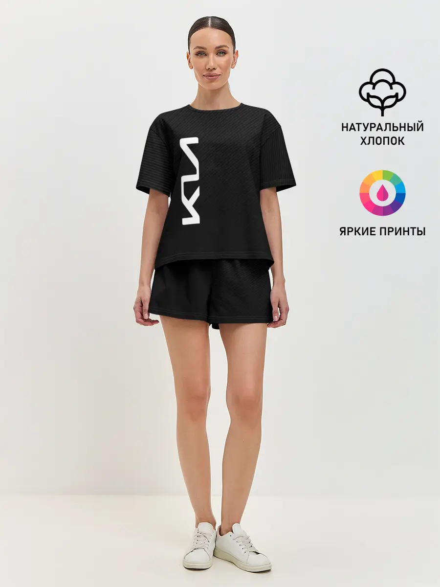 Женская пижама с шортами / KIA CARBONE | КИА КАРБОН | LOGO