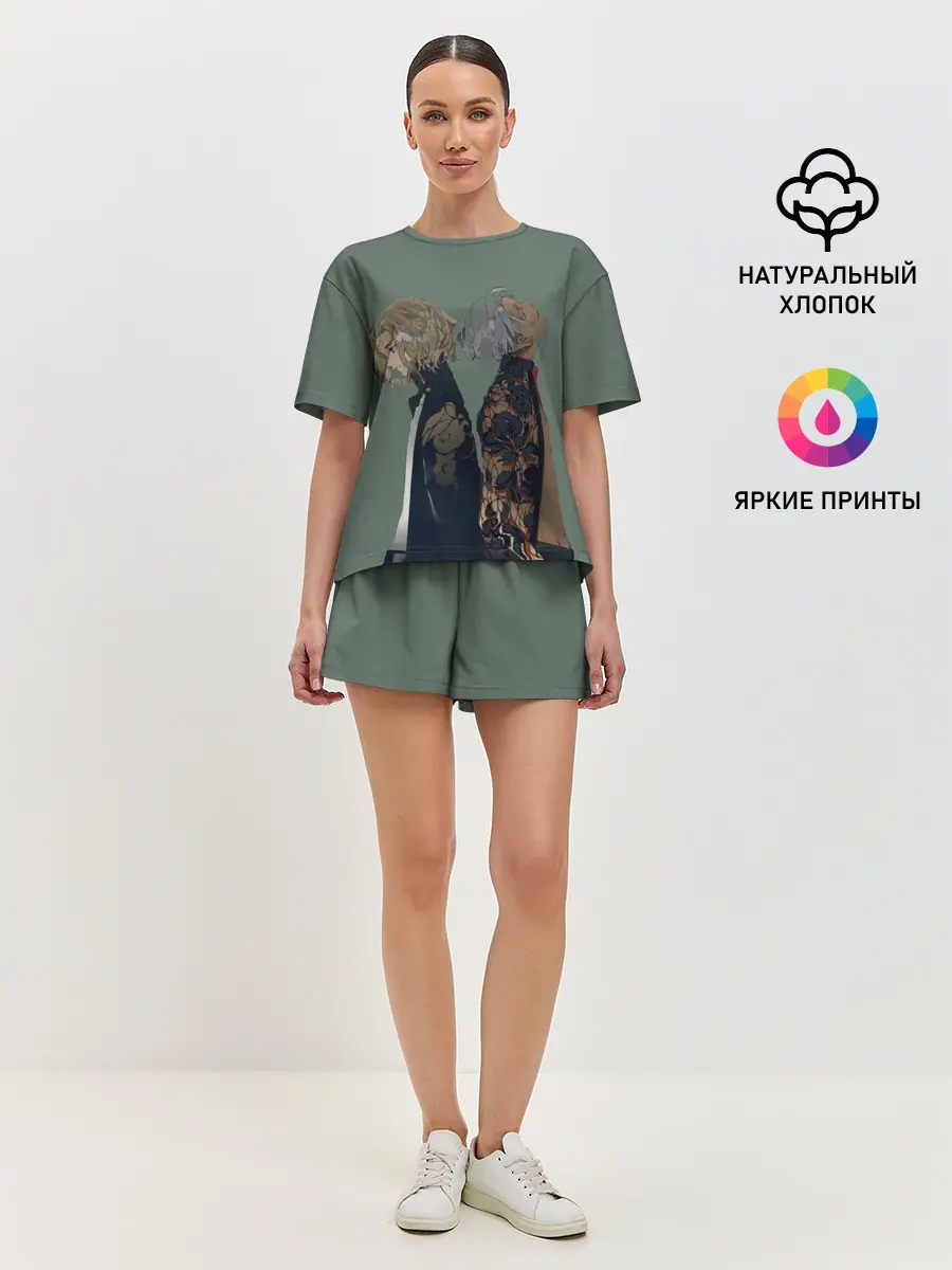 Женская пижама с шортами / Токийские мстители Майки