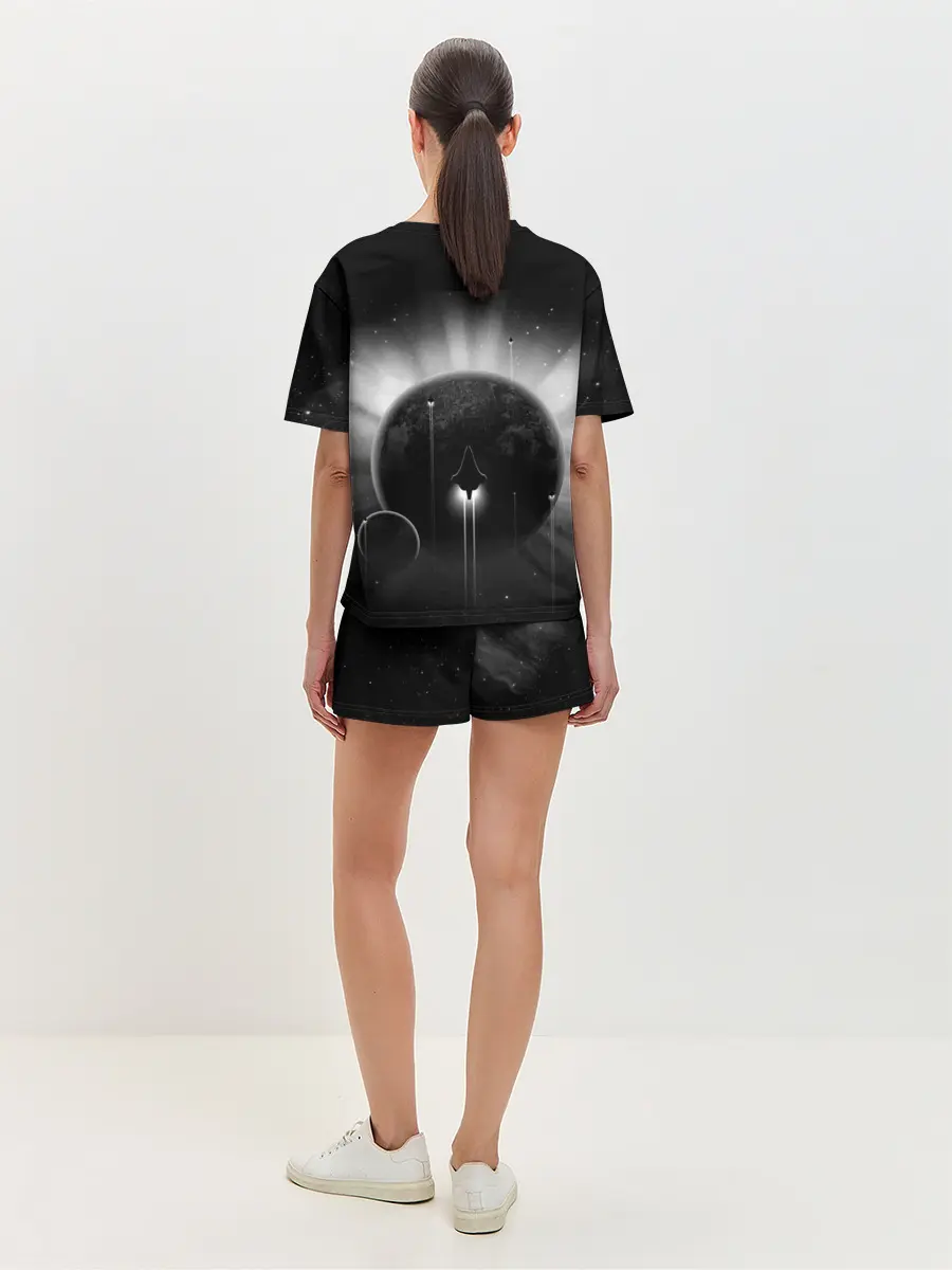 Женская пижама с шортами / Space X