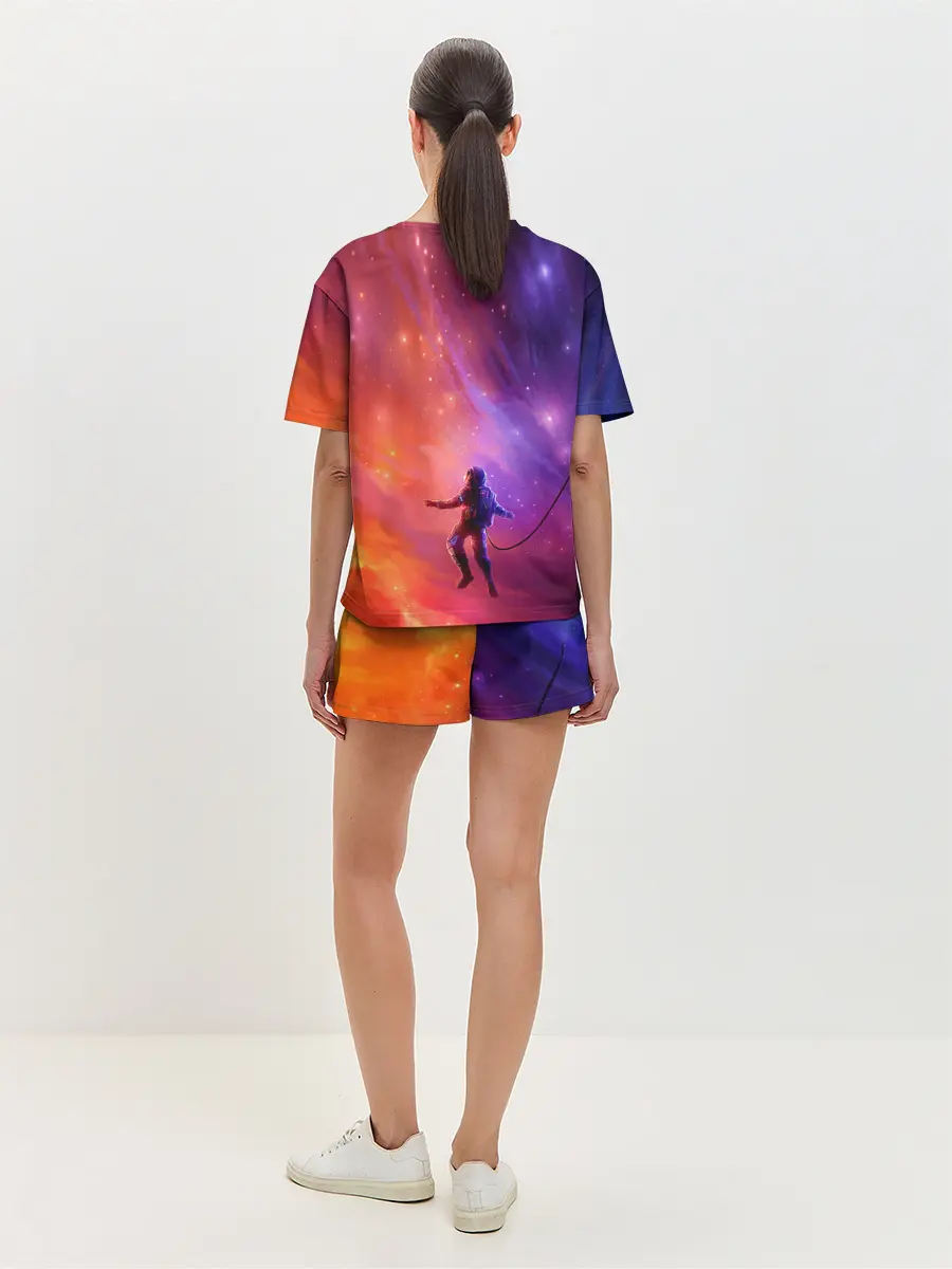 Женская пижама с шортами / Space X