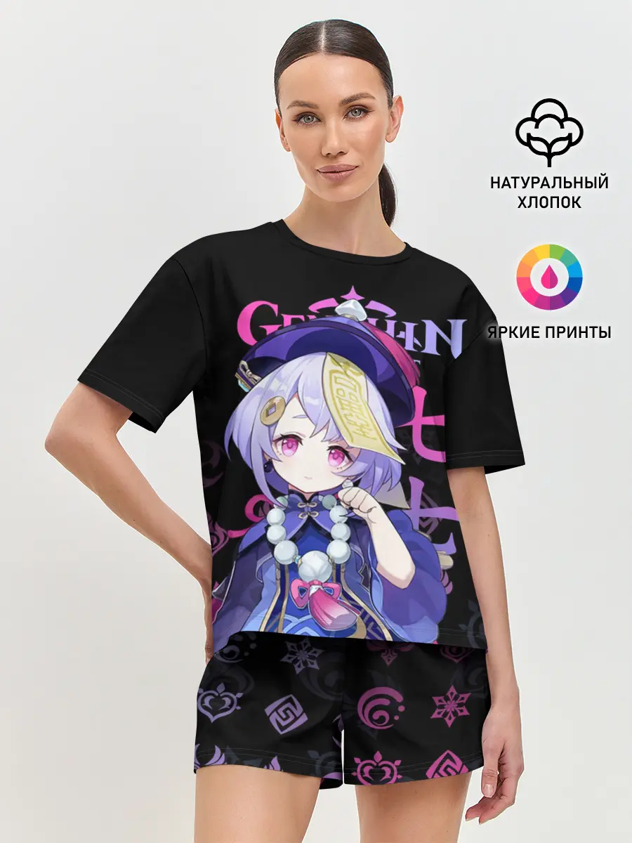 Женская пижама с шортами / Ци Ци, Genshin Impact