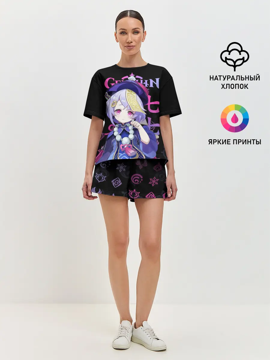 Женская пижама с шортами / Ци Ци, Genshin Impact