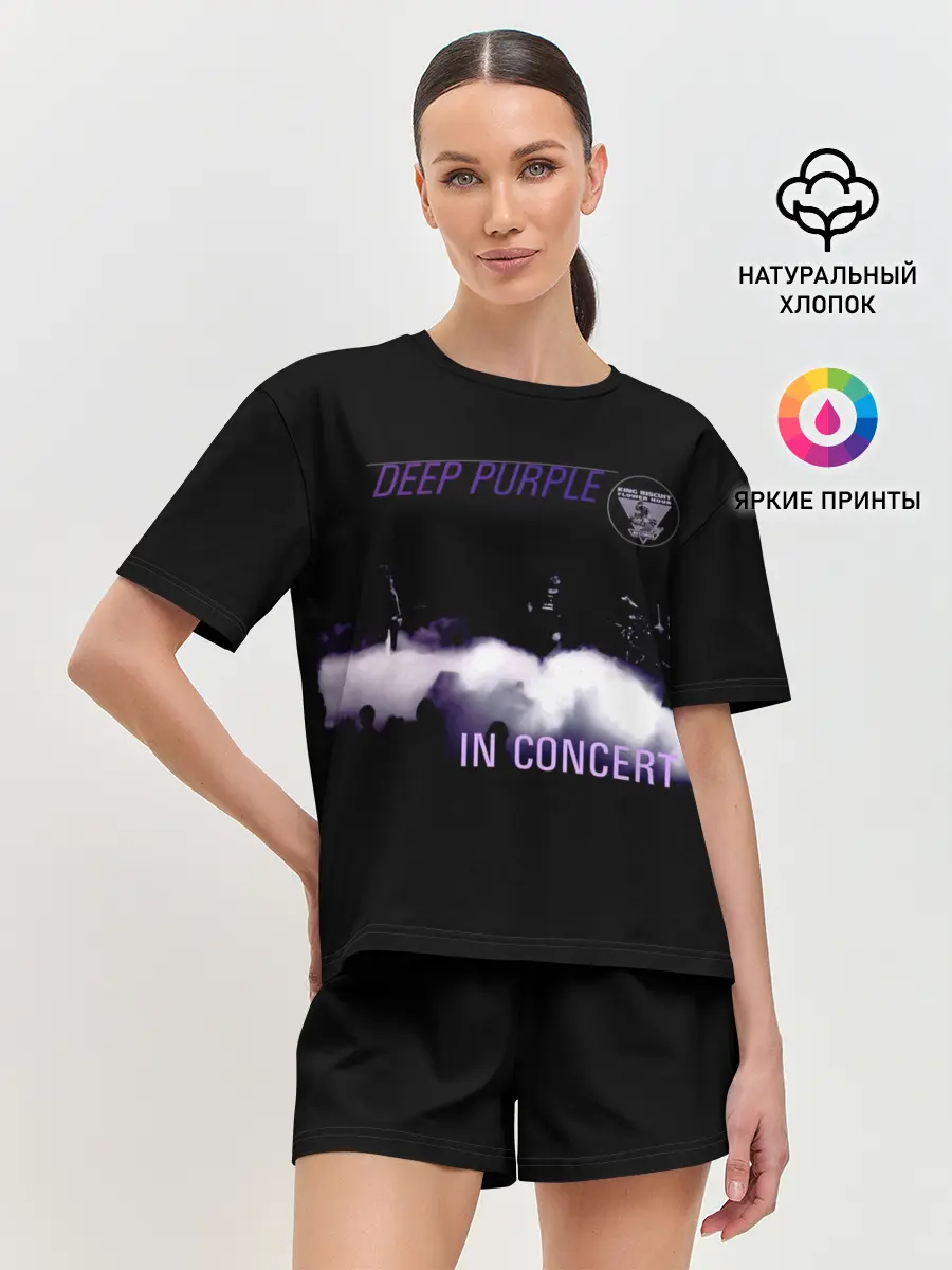 Женская пижама с шортами / Live at Long Beach 1976 - Deep Purple