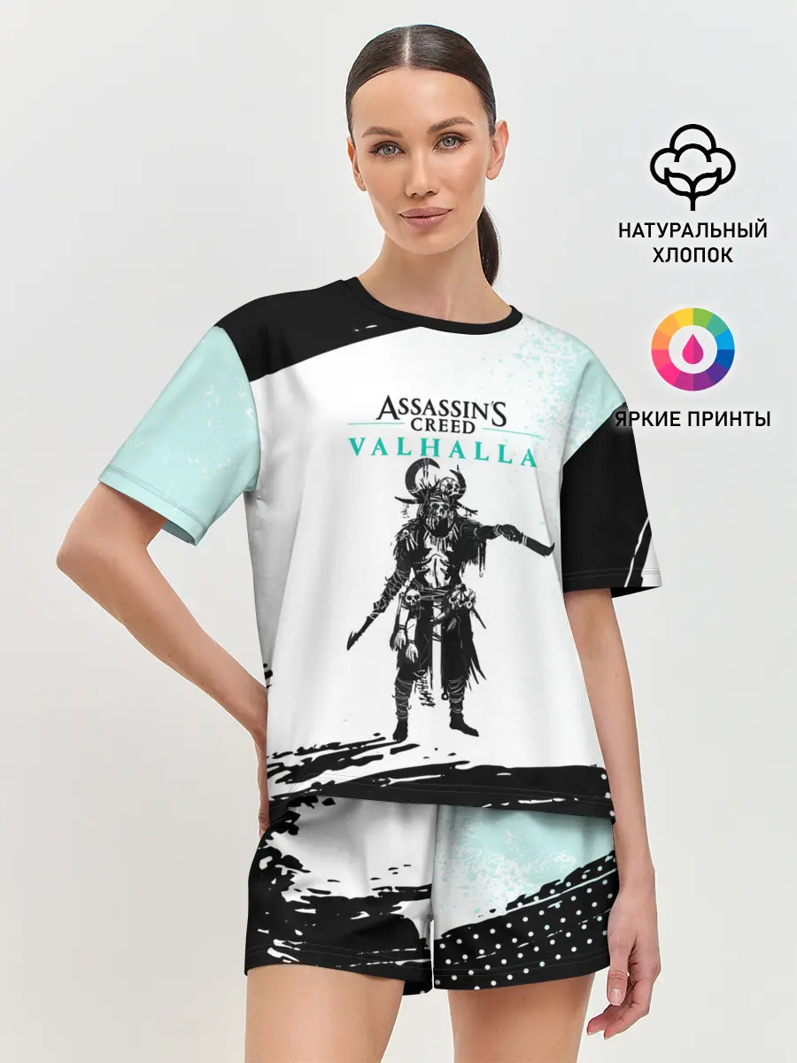 Женская пижама с шортами / АССАСИН КРИД | ASSASSINS CREED VALHALLA
