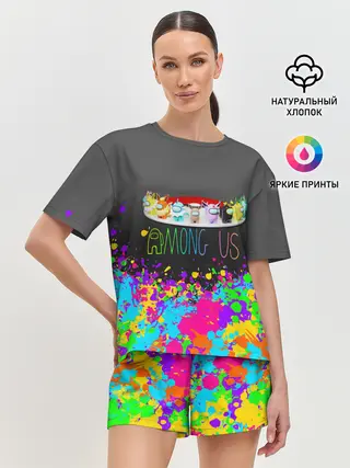 Женская пижама с шортами / Among Us | Pokemon | Покемон