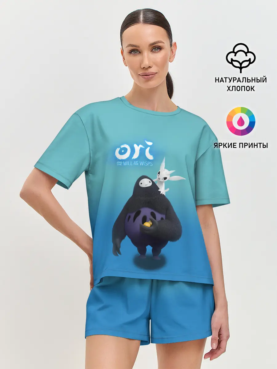 Женская пижама с шортами / Naru и Ori | Нару and Ori