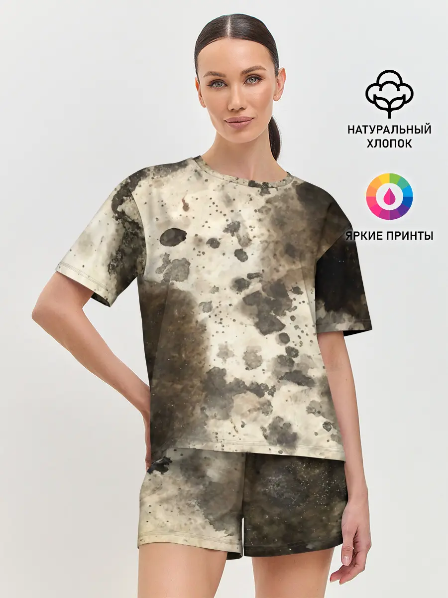 Женская пижама с шортами / Пятьдесят оттенков серого