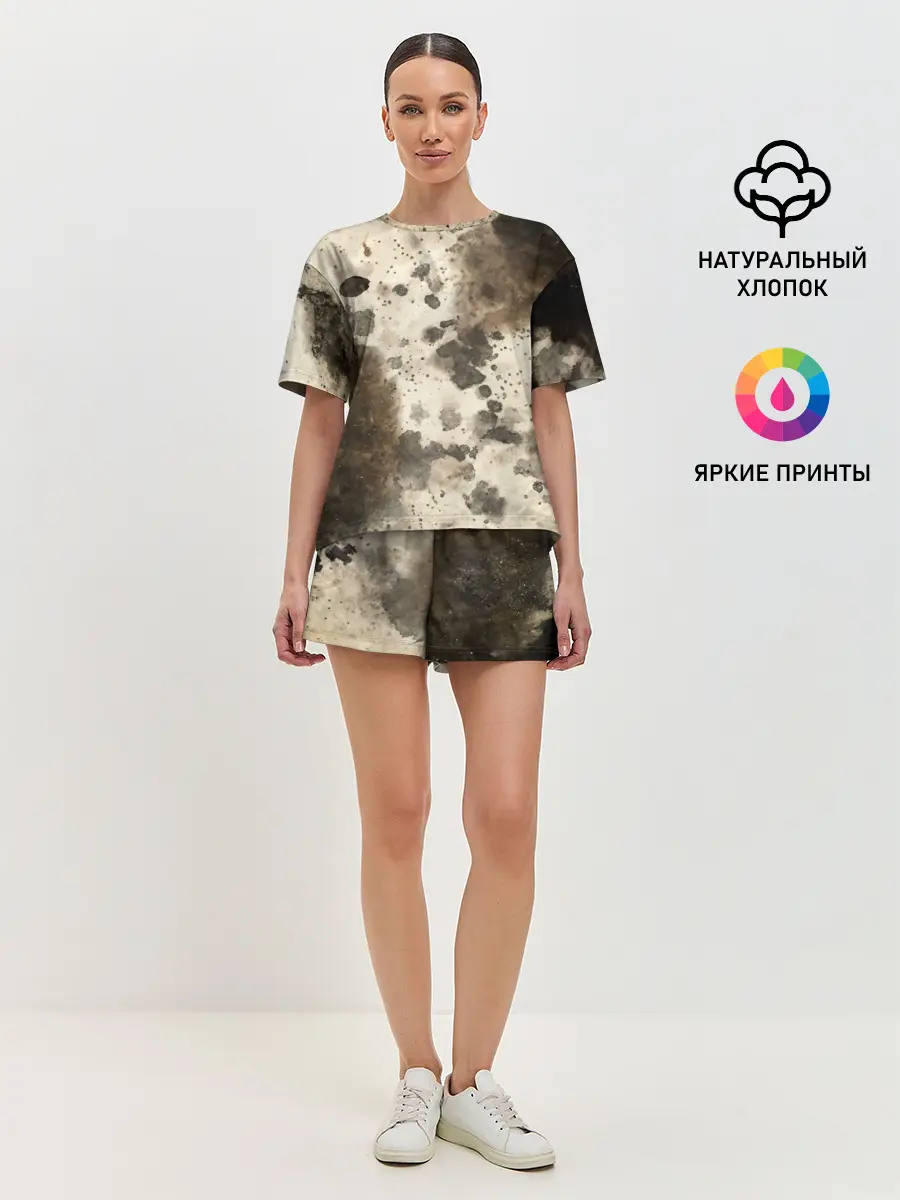 Женская пижама с шортами / Пятьдесят оттенков серого