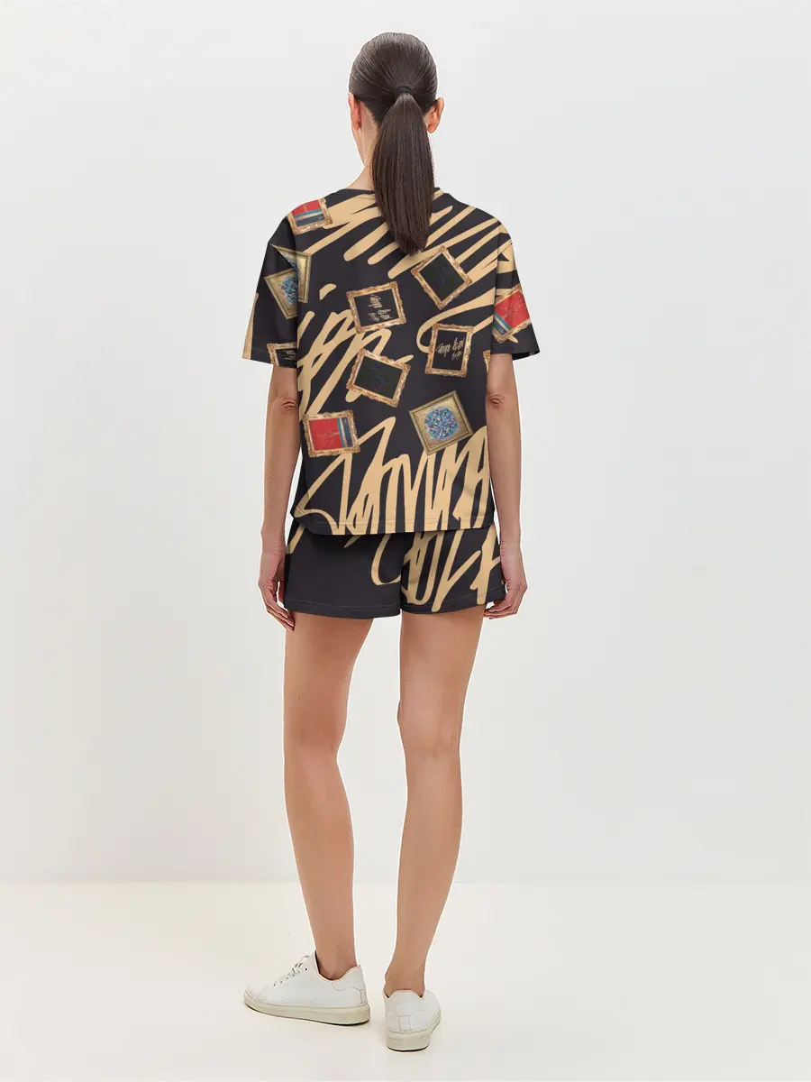 Женская пижама с шортами / Street glamour