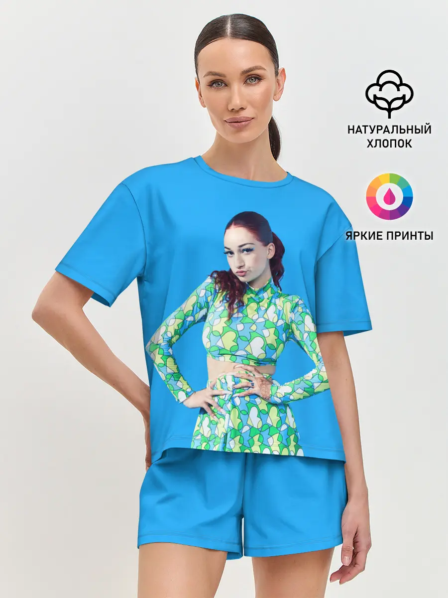 Женская пижама с шортами / Bhad babie blue