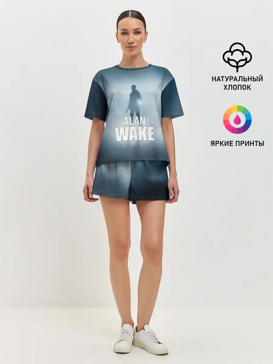 Женская пижама с шортами / Alan Wake Video Game Art
