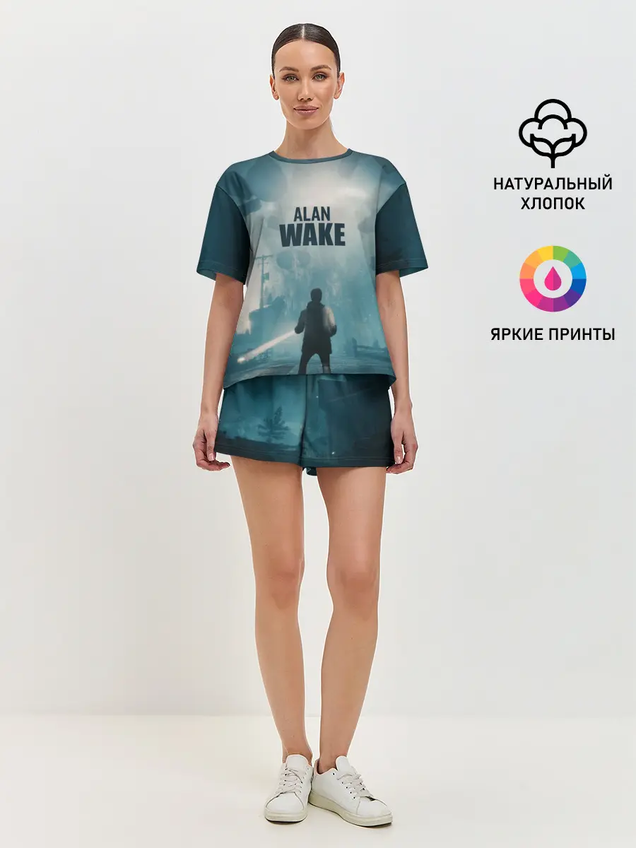 Женская пижама с шортами / Алан Уэйк арт