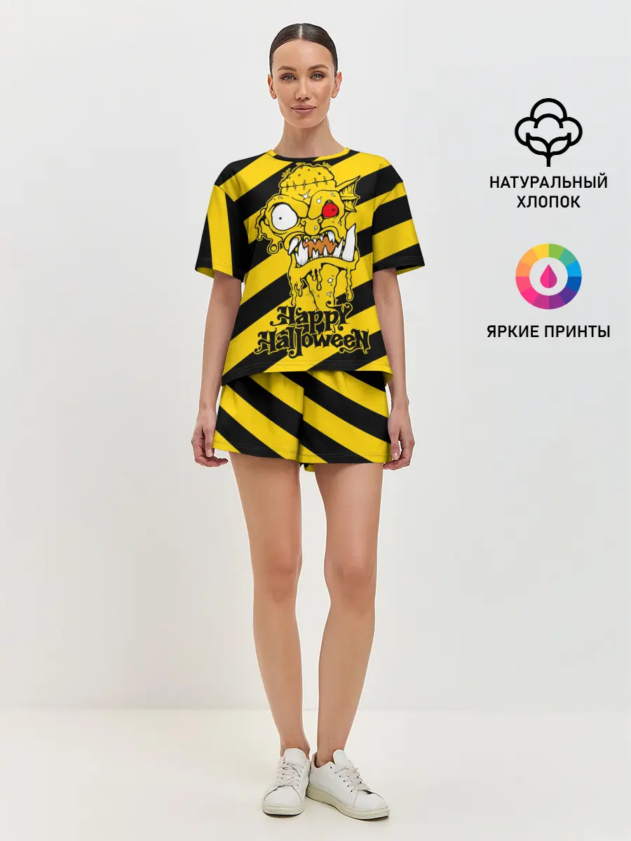 Женская пижама с шортами / Нечисть с красным глазом