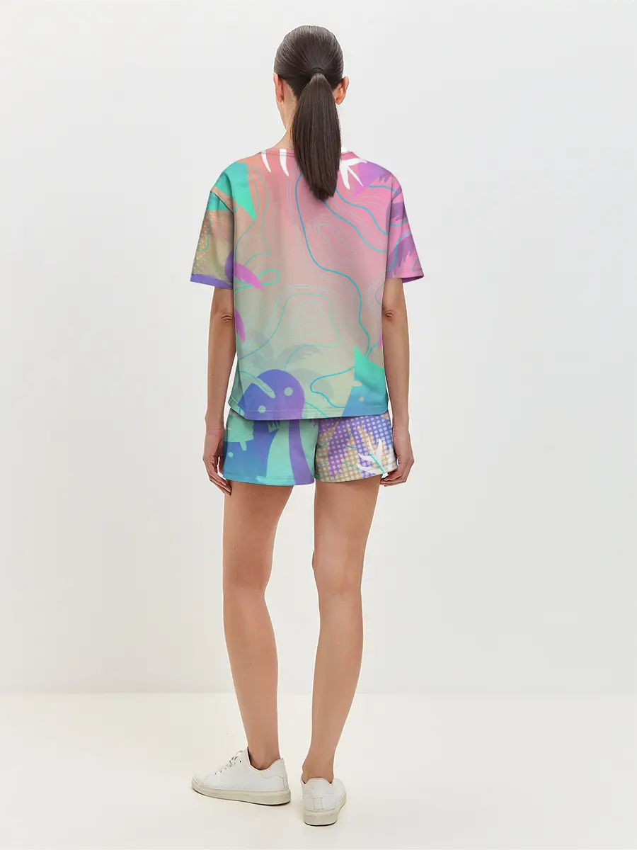 Женская пижама с шортами / Эскимо в Тропиках