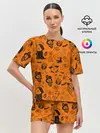 Женская пижама с шортами / Spooky Halloween BT21 | BTS