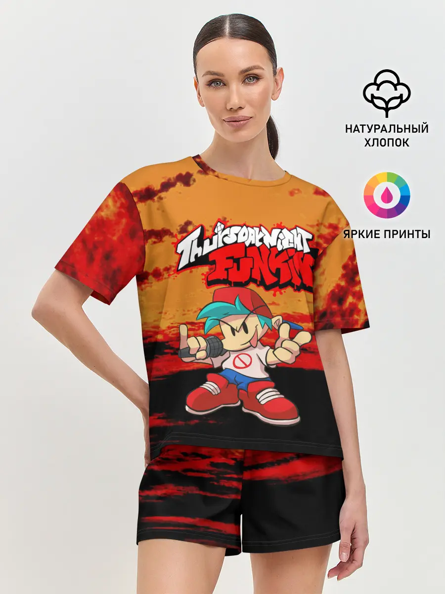 Женская пижама с шортами / Friday Night Funkin.