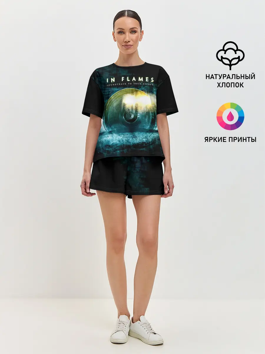 Женская пижама с шортами / Soundtrack to Your Escape - In Flames