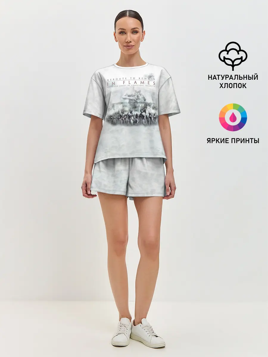 Женская пижама с шортами / Reroute to Remain - In Flames
