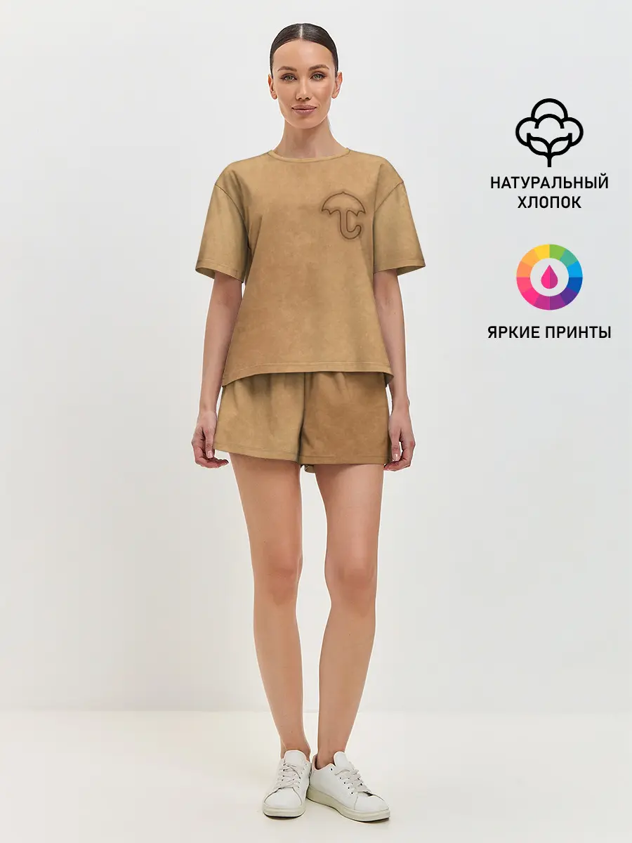 Женская пижама с шортами / Зонтик/ Игра в кальмара