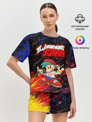 Женская пижама с шортами / Friday Night Funkin