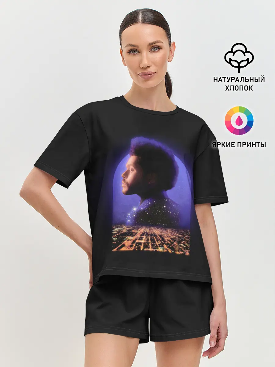 Женская пижама с шортами / Retro the weekend