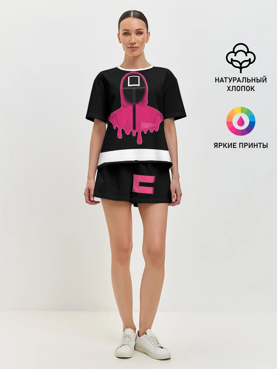 Женская пижама с шортами / Игра в кальмара - Squid game