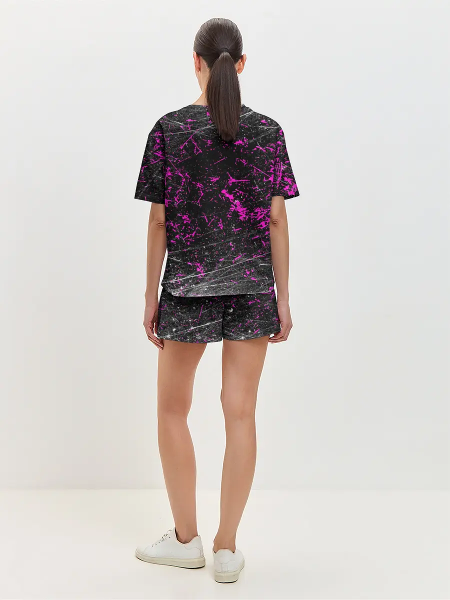 Женская пижама с шортами / Vinne Yuna Самурай Киберпанк