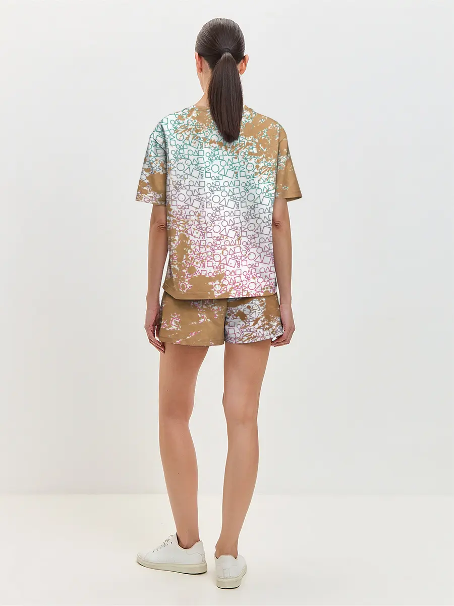 Женская пижама с шортами / Лого / Игра в кальмара