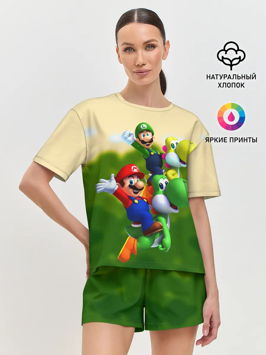 Женская пижама с шортами / 3DMario