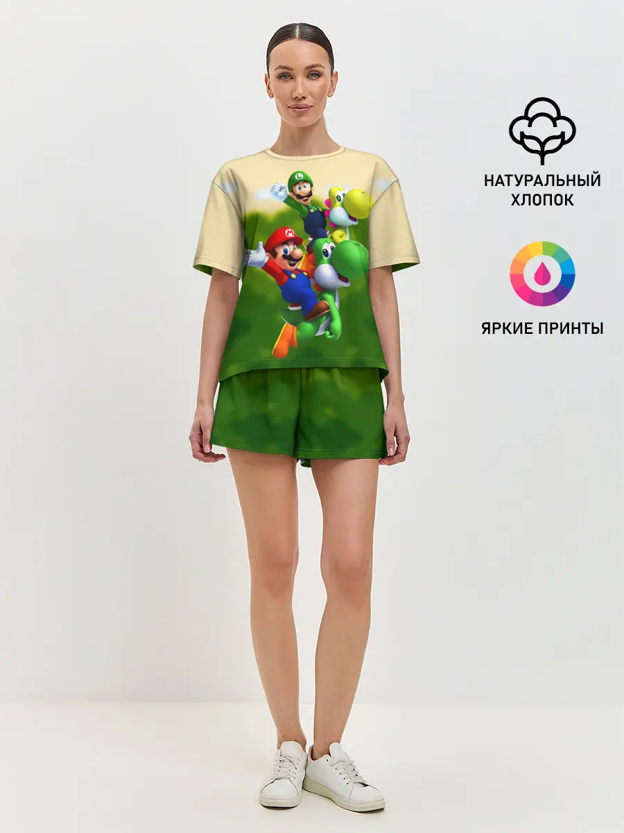 Женская пижама с шортами / 3DMario