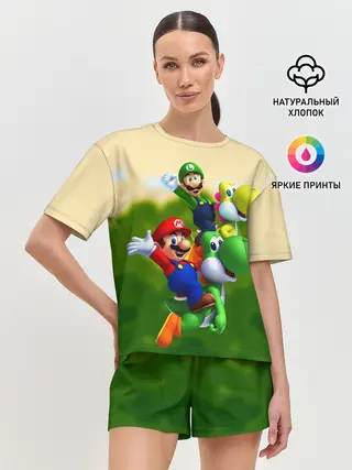 Женская пижама с шортами / 3DMario