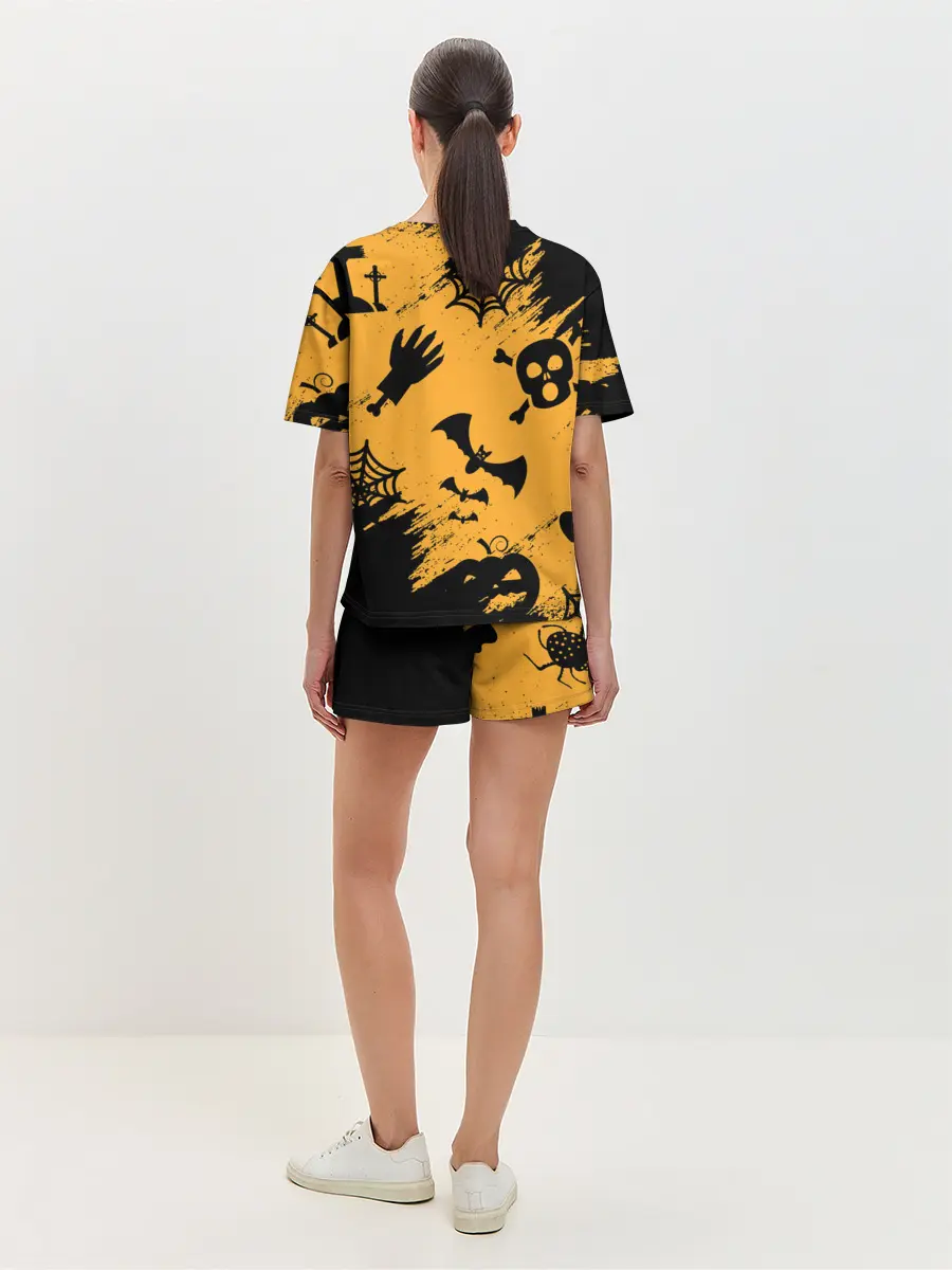 Женская пижама с шортами / УЖАСТИК НА ХЭЛЛОУИН