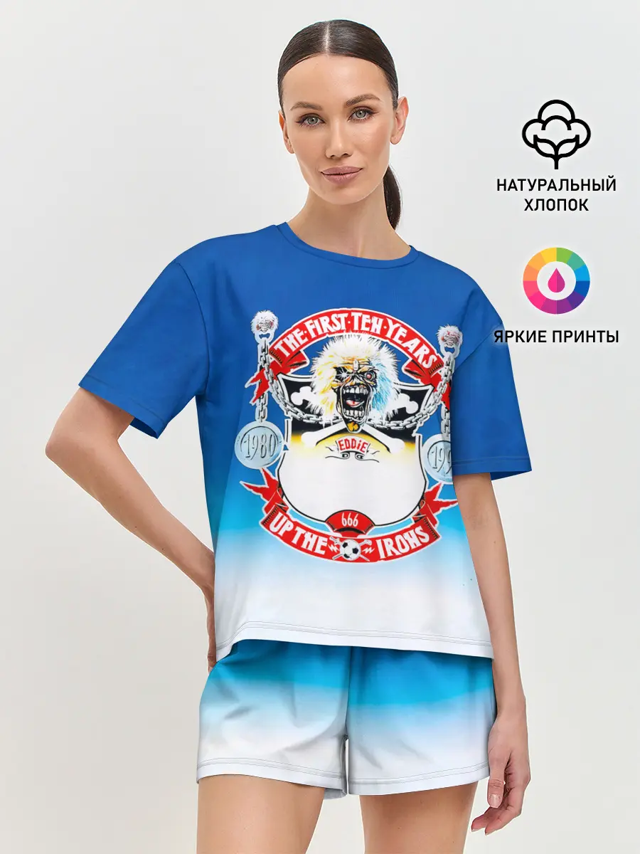 Женская пижама с шортами / The First Ten Years - Iron Maiden