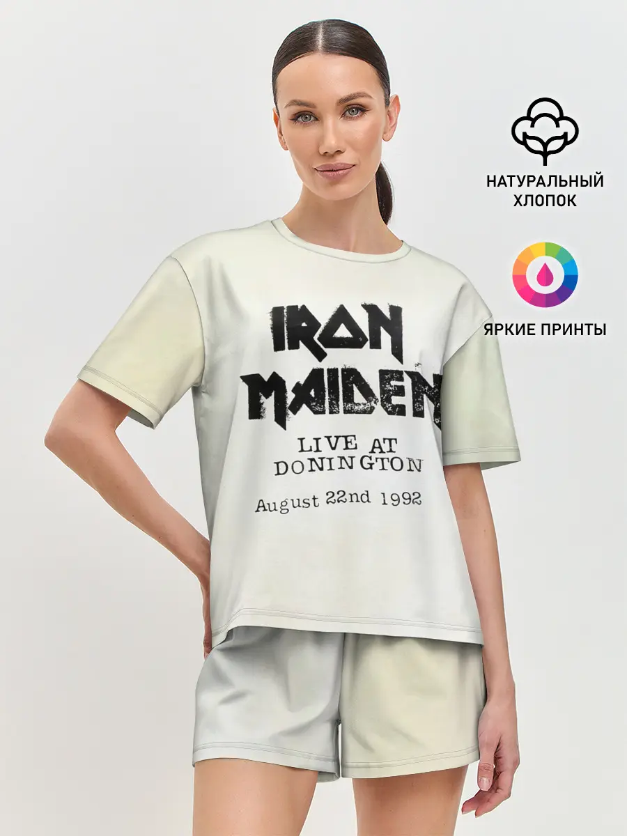 Женская пижама с шортами / Live at Donington - Iron Maiden